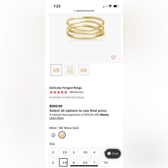 James Avery Delicate Forged Rings - Picture 4 of 4